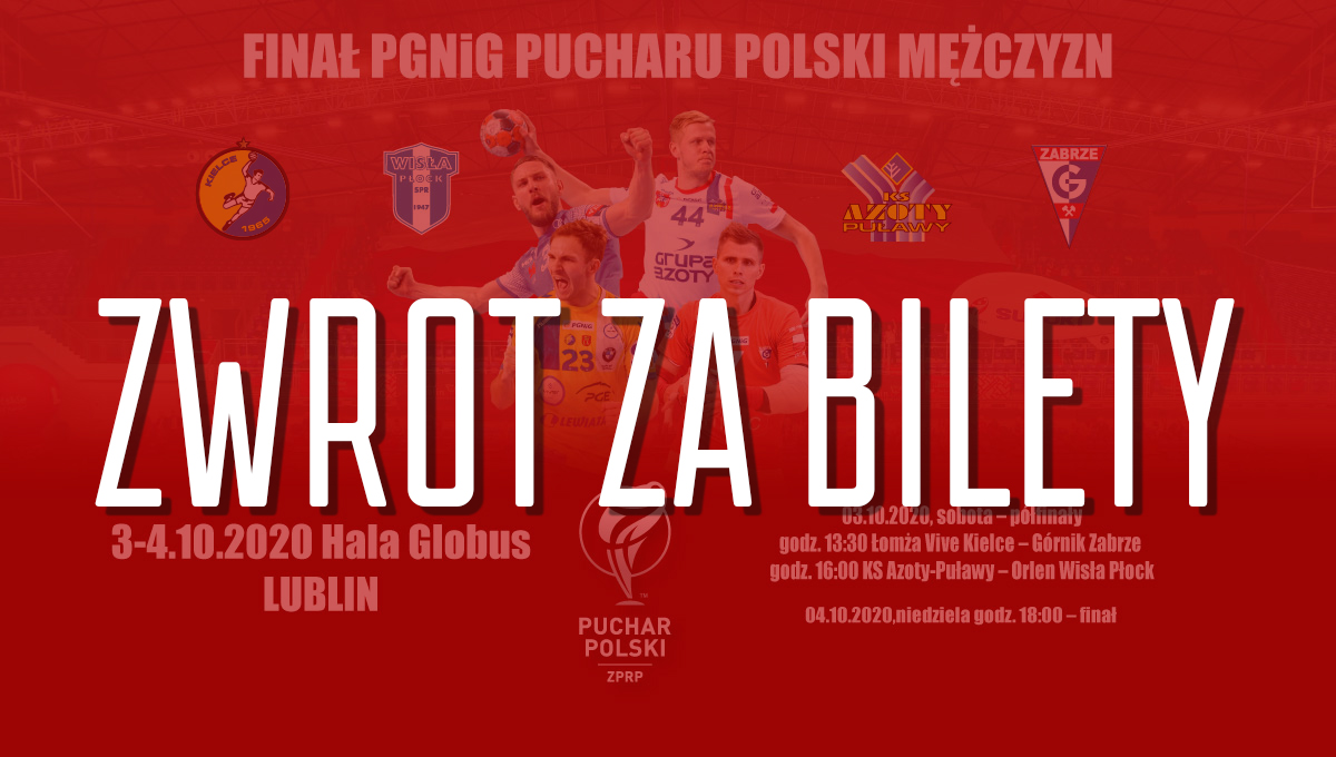 Finał PGNiG Pucharu Polski – zwrot za bilety